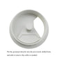 HAHIYO 2Pcs 2.4Inch/60mm White ABS Plastic Sector-Shaped Desk Grommet Wire Grommet Cable Management Cord Hole Cover Desk Wire Hole Insert Wire Organizer for Computer Office Home Equipment System