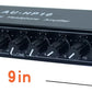 aux Mini Jack TRS 3.5 mm Input 1 in 10 Out Channel Headphone Amplifier Stereo Audio Amp with 12V 1A Power Adapter Distributor Headphone Splitter for Studio and Stage Black