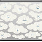 CASETiFY Impact MacBook Air 13.6" (M2-M4) Case [Cushioned Impact Corners/Scratch-Resistant/Anti-Slip Grip] - Cute Clouds - Clear Black