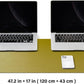 Large Cork Desk Mat - 47.2"x 17" Desk Pad for Office and Home - Ideal for Large Mouse Pad and Desk Mats on Top of Desks(Olive Green)