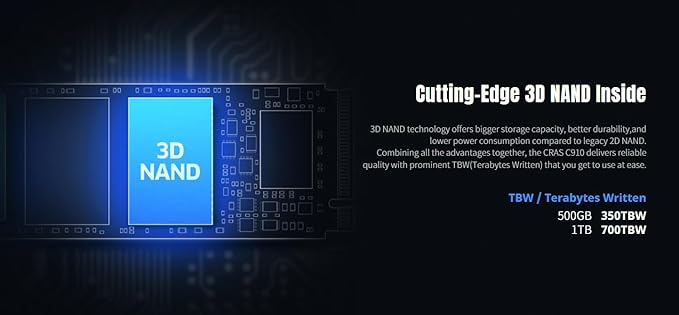 KLEVV CRAS C910 2TB M.2 2280 NVMe PCIe Gen4x4 Laptop & Desktop Internal SSD Heatsink Included, up to 5200MB/s (K02TBM2SP0-C91)