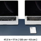 Large Cork Desk Mat - 47.2"x 17" Desk Pad for Office and Home - Ideal for Large Mouse Pad and Desk Mats on Top of Desks(Dark Blue)