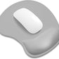 ITNRSIIET Ergonomic Mouse Pad, Cushioned Gel Wrist Rest, Non-Slip Base, Smooth Surface, Cute Multi-Color, 9.5 x 8.2 in, Space Gray