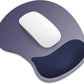 ITNRSIIET Ergonomic Mouse Pad, Cushioned Gel Wrist Rest, Non-Slip Base, Smooth Surface, Cute Multi-Color, 9.5 x 8.2 in, Gray Blue Gradient