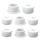 Desk Grommet, 3/4 in 20 mm Silicone Rubber Grommets, White Desk Hole Cover for Cables, Flexible Wall Cord Pass Through Grommet for Office Table Computer Home Furniture Wire Organizer-8 Pcs