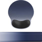 Ergonomic Mouse Pad Wrist Support Set, Memory Foam Keyboard Wrist Rest Set, Keyboard Pad, Non-Slip Base Mousepad（Gradient Blue Black Set）