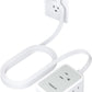 Ultra Thin Flat Extension Cord 10 FT, TESSAN Small Flat Plug Power Strip with 3 USB Charger (1 USB C), 3 Outlets Desk Charging Station, 10 Feet Long Slim Plug for Travel, Dorm Room, Office Essentials