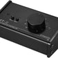 HXBER Passive Monitor Controller with XLR 3.5mm Inputs Outputs Supports Attenuation Control Mute Function, Black