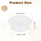 uxcell 5 Pcs 53mm (2.09 Inch) Desk Grommet, Plastic Cable Hole Cover, Wire Cord Cable Organizer for Home Office Computer Desk Cabinet, White