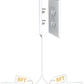 Sleek Socket Original & Patented Ultra-Thin Outlet Concealer With Cord Kit, Flat Extension With Multi Outlets Power Strip, Ideal for Home Improvement, Hide Bulky and Messy Cords