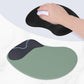 ITNRSIIET Ergonomic Mouse Pad, Cushioned Gel Wrist Rest, Non-Slip Base, Smooth Surface, Compatible with All Mice for Office & Gaming, Desk Accessory, 9.5 x 8.2 inch, Black Gray Gradient