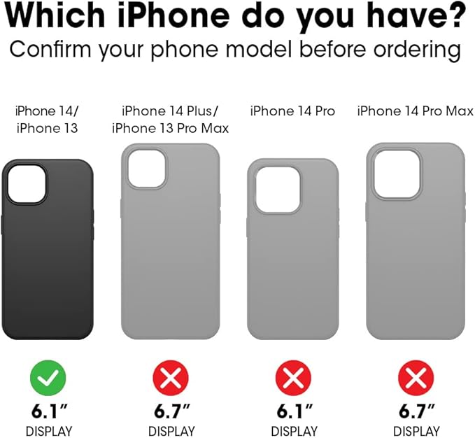OtterBox iPhone 14 & iPhone 13 Symmetry Series+ Case - CLEAR , ultra-sleek, snaps to MagSafe, raised edges protect camera & screen