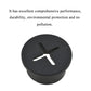 HAHIYO 4Pcs 0.8Inch/20mm Black Flexible Rubber Desk Grommet Wire Grommet Cable Management Cord Hole Cover Desk Wire Hole Insert Wire Organizer for Computer Office Home School Equipment Systems