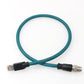 M12 Ethernet 8 Pin X Coded RJ45 CAT7e GigE Cable for Basler Cognex Vision Camera Sensor High Speed Network Switch Router PLC 30cm