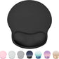 Ergonomic Mouse Pad with Wrist Rest, Large Mousepad(10.6'' x 9''), Wrist Support Mouse Mat with Non-Slip Base, Pain Relief for Laptop & Computer (Black)