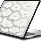CASETiFY Impact MacBook Air 15" (M2-M4) Case [Cushioned Impact Corners/Scratch-Resistant/Anti-Slip Grip] - Cute Clouds - Clear Black