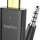 eppfun LE Audio USB C Bluetooth 5.4 Transmitter Adapter for PS5/PC/Xbox/Switch/Android with APTX Adaptive, Low Latency LC3 for Game/Chat (Black)