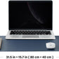 Cork Desk Mat - Dual-Sided Desk Pad for Office and Home - Desk Organization and Accessories - Ideal for Large Mouse Pad and Desk Mats on Top of Desks(Dark Blue,80cmx 40cm)