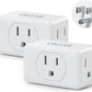 Multi Plug Wall Outlet Extender 2 Pack, VINTAR Electrical Multiple Outlet Splitter, 3 Way Plug Adapter, Small Wall Expander for Home Office Dorm Cruise Ship Travel Essentials
