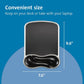 Kensington Duo Gel Wave Mouse Pad & Wrist Rest - Black,Medium (K62413WW)