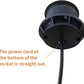 ZESHAN Desk Power Grommet Desktop Power Outlet Sofa Table Outlet with Wireless Charger, USB A, USB C Fast Charging Ports and 2 US Plugs 1.8M Power Cord for Conference Table Desk Furniture, Black