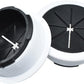 Aifeier ET 2PCS Desk Grommet 2 Inch/50mm Rubber Cable Wire Grommet Cable Hole Cover for Managing and Hiding Office PC Desk Cable Cord (Black with White)