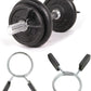 Barbell Clips Olympic Barbell Clamps Collars 2 Inches Weight Bars Lock Dumbbell Spring Clips Circlip Fitness Weightlifting Buckle 4 Pack