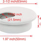 4pcs 2 Inch Desk Wire Cord Cable Grommets Hole Cover for Office PC Desk Cable Cord Organizer Plastic Cover (White-4Pcs)