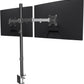 Suptek Dual Monitor Desk Mount, Adjustable Dual Monitor Arm for 2 Computer Screens up to 27 inch, Extra Tall 31.5" Pole Dual Monitor Stand for Desk, Holds up to 22 lbs(MD6842)
