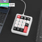 Adventurers K812 Wired Mechanical Numeric Keypad, 19-Key Hot-Swappable RGB Numpad, Macro Programmable, Detachable Type-C Cable, Game/Office Mode Switch – for PC/Laptop/Desktop (White)