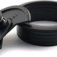 2pcs 2 inch Desk Wire Cord Cable Grommets Hole Cover for Office PC Desk Cable Cord Organizer Plastic Cover Black (Black-2Pcs)