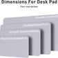 Aothia Large PU Leather Desk Pad Protector – Non-Slip Mouse Pad & Writing Mat for Office/Home, Waterproof, Easy to Clean (Smoky Lavender, 48" x 17")