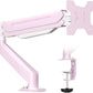 Suptek Monitor Mount Gas Spring Monitor Arm Desk Mount Fully Adjustable Fits 17-32 inch Monitors Weight Capacity up to 22 lbs,Pink(MD8PINK)