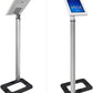 Pyle Tablet Metal Security Stand Holder, Adjustable Clamp-Style Arm, Fits iPad and Other Tablets, Works with Key, Anti-Theft Design, Floor Standing, 7.4" x 10.2"