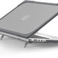 Batianda Compatible with New MacBook Pro 16 inch Case 2024 M4 Chip 2023 2021 Release with M3 M2 Pro Max, Heavy Duty Protective Plastic Hard Shell with Fold Kickstand & Keyboard Cover Protector, Gray