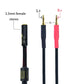 Arklove 18ft Shielded 1/8" aux Input 3.5mm Female to 2X 3.5 Output Splitter Stereo Video Audio Cable Out 3.5 Male to Two 3.5 Male in Dual Speaker Cord 24k Gold Plated