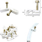 STEREN Coaxial Cable Clips - Cable Holder - Wire Clips - Siding Clips for Hanging - Cord Holder for Desk - Cable Clamps - Cord Clip - Wire Organizer Clips - Tv Mount Screws - White - 10 Pack