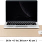 Cork Apricot Desk Mat - Dual-Sided Desk Pad for Office and Home - Desk Organization and Accessories - Ideal for Large Mouse Pad and Desk Mats on Top of Desks(36"x 17")