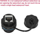 10PCS Panel Mounting Shielded CAT6 RJ45 Waterproof Connector Cat5/5e/6 8P8C Ethernet LAN Cable Coupler Double Head Adapter with Waterproof/Dust Cap