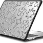 CASETiFY Impact MacBook Air 15" (M2-M4) Case [Cushioned Impact Corners/Scratch-Resistant/Anti-Slip Grip] - Chrome Doodles - Clear Black