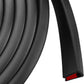 Rubber Edge Trim, Self Adhesive U Channel Edge Trim, U Shaped Trim for Plywood, Glasses, Mirror, Flexiglass, Sharp Edge Parts, Fit for 5/16", Length 20Ft, Black Color, Peel and Stick Plastic Trims