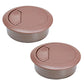 2 Pcs Desk Grommet 2-1/16" / 53 mm, Desk Cord Hole Cover, Cable Grommet ABS Plastic, Desk Hole Grommet for Home & Office Pc, Detachable Adjustable Cable Cord Organizer-Reddish Brown