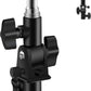 WELLMAKING U-Shape Camera Flash 180°Swivel Mount Bracket with Standard 1/4 to 3/8 inch Metal Male Screw Spigot Stud Compatible for Umbrella Softbox Reflector Holder Stand for Video Light Studio Light