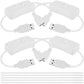 4PCS USB Power Switch Cable USB 2.0 A Male to Female Extension Cord On/Off Adapter with Inline Rocker Switch with Cable Ties for Driving Recorder Small Desk Lamp LED Strip (White)