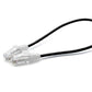 TRUECABLE Cat6 Component Rated Patch Cable, Unshielded (U/UTP), 1ft, Black, 28AWG Solid Copper, Snagless 10G High-Speed Ethernet Cable, PoE++ 4PPoE 100W, UL Listed, RoHS-3, 1 Pack