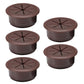 5 Pcs Desk Grommet 2" / 50 mm, Desk Hole Cover for Cables Coffee, Cable Grommet ABS Plastic, Desk Hole Grommet for Home & Office Pc, Detachable Cable Cord Organizer
