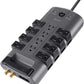 Belkin Surge Protector w/ 8 Rotating & 4 Standard Outlets (Pack of 5) - 8ft Sturdy Extension Cord with Flat Pivot Plug for Home, Office, Travel, & Desktop - Power Strip - 4320 Joules