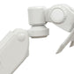 Displays2go Wall Mounted Computer Station, Monitor Mount, CPU Holder, Adjustable Arms (DWSSW01WT)
