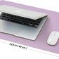 Cork Desk Mat - Small Dual-Sided Desk Pad for Office and Home - Desk Organization and Accessories - Ideal for Large Mouse Pad and Small Desk Mats on Top of Desks(Purple,23.6"x 13.8")