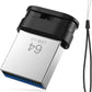 64GB USB 3.0 Flash Drive, Mini Thumb Drive Waterproof Memory Stick with Lanyard Hole Plug and Play Portable USB Stick Storage for Computer Laptop Smart TV, Black